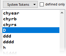 if you wish to have [D] converted independently of the values of [dddd], then set a translation for [D] in the Tokens Manager