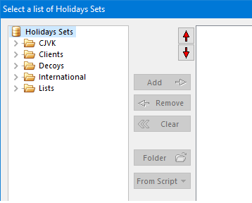 exporting one-time-dates from multiple holidays sets