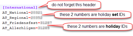 the text file Q++Data.ini (only the blurred numbers should be changed)