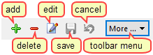 the slogans toolbar