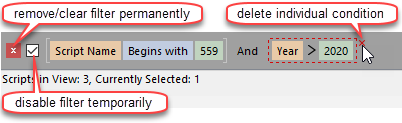 current filter sumary at the bottom left of advanced data grids