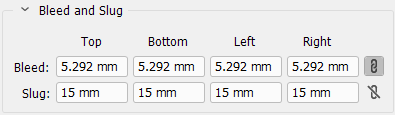 Bleed and Slug settings in the InDesign UI