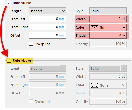 Any of the three settings highlighted in red triggers this message. Any of the three settings highlighted in red triggers this message.